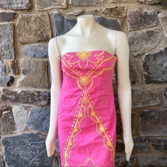 Lilly Pulitzer Bowen Embroidered Strapless size 6 - Picture 2 of 9